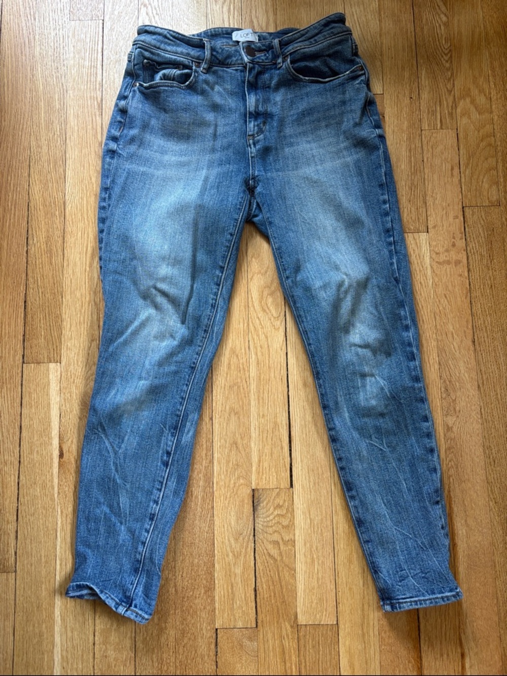 LOFT Blue Wash Skinny Jeans
